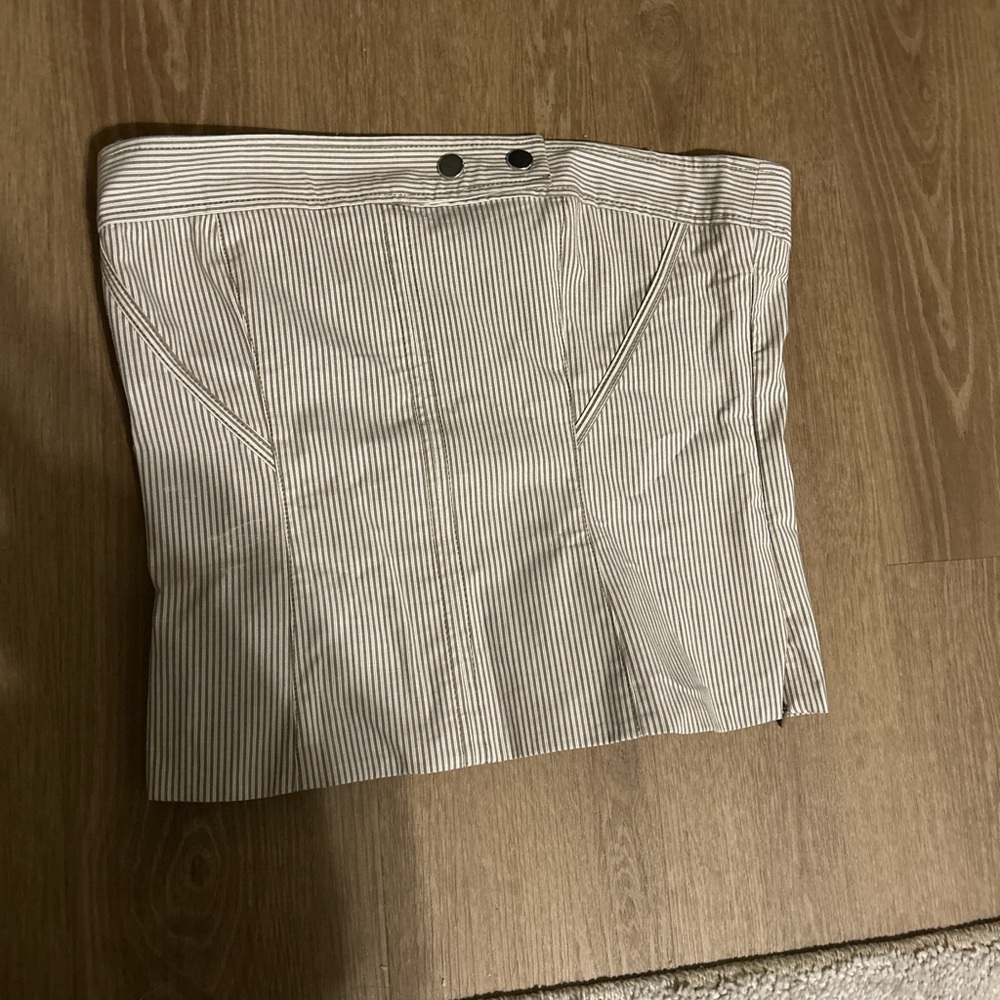 Striped Zara strapless top